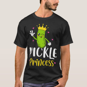 Pickle Princess Funny Pickle Cucumber Girl T-Shirt