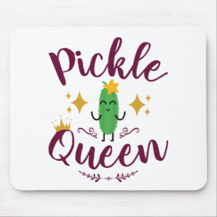 Pickle Queen Pickles Lover Women Girls Mouse Pad