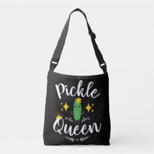 Pickle Queen Women Pickles Lover Crossbody Bag