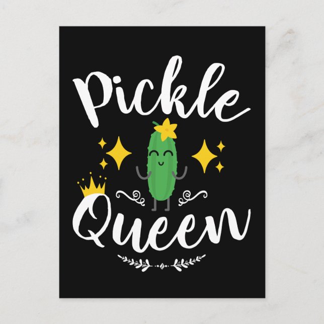 Pickle Queen Women Pickles Lover Postcard (Front)