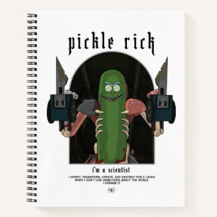 Pickle Rick - I'm A Scientist Quote Graphic Notebook