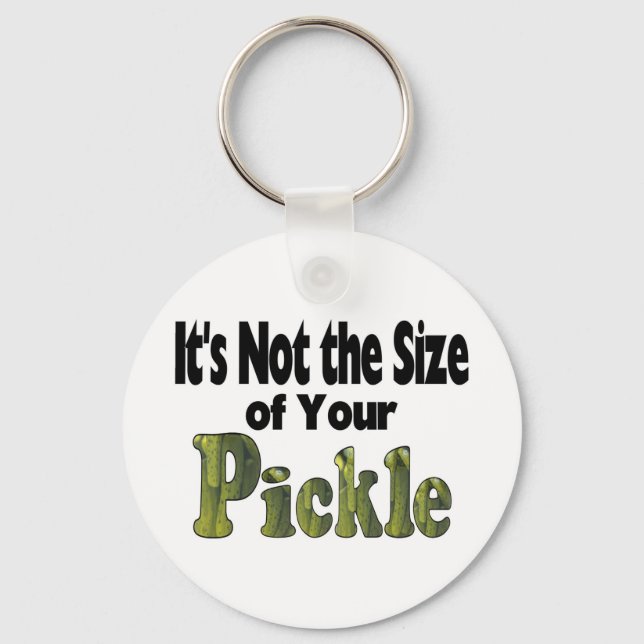 Pickle Size Keychain (Front)