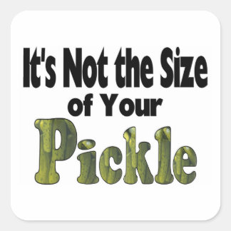 Pickle Size Square Sticker