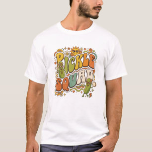 Pickle Squad Groovy Retro 70s Graphic T-Shirt