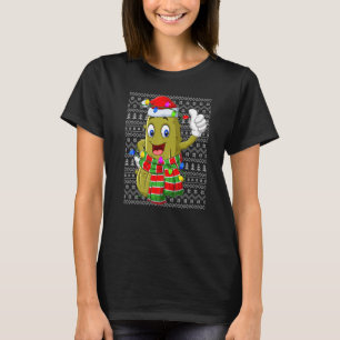 Pickle Ugly Xmas Lighting Santa Pickle Christmas T-Shirt