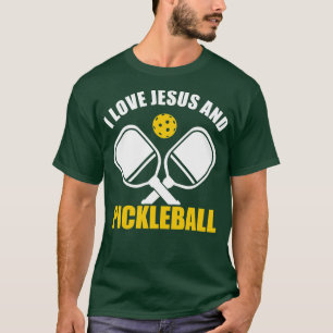 PicklebalI Love Jesus And Pickleball Quote Christi T-Shirt