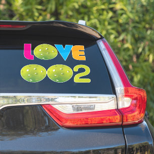 Pickleball 002 green / love 2 in 1 sticker