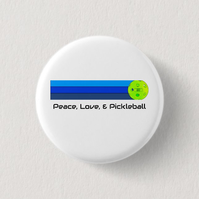 Pickleball 1 Inch Round Button (Front)