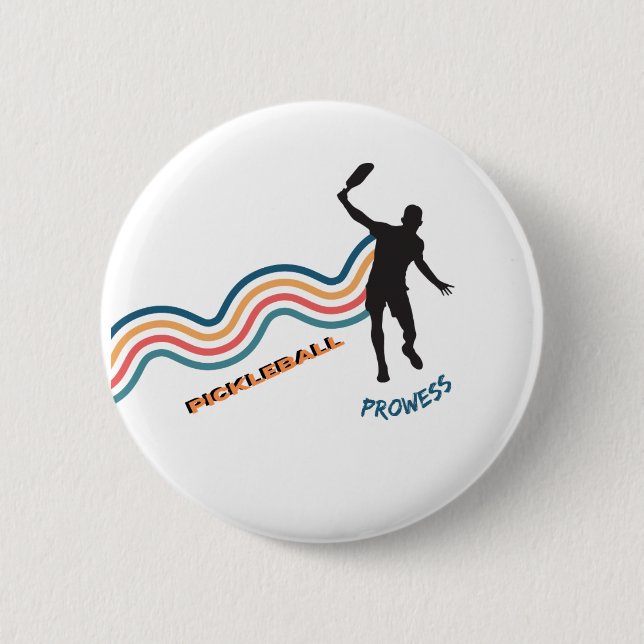 Pickleball  2 inch round button (Front)