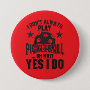Pickleball 3 Inch Round Button