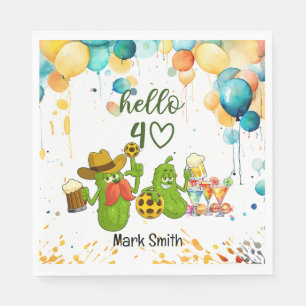 Pickleball 40th Birthday  Napkin