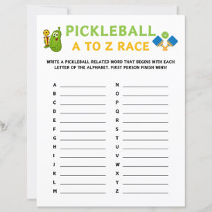 Pickleball A To Z Race Game