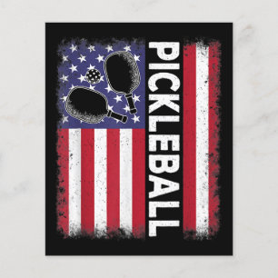 Pickleball American Flag Funny Pickleball Lover Vi