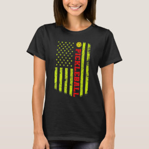 Pickleball American USA Flag T-Shirt