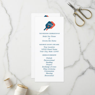 Pickleball amoureux programme de cérémonie mariage