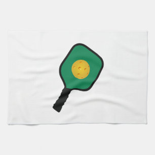 PICKLEBALL AND PADDLE KITCHEN TOWEL