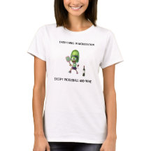 Pickleball And Wine T-Shirt by Posh Little Finds