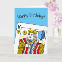 Pickleball Anniversaire Carte - Pickleball King