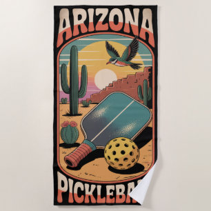 Pickleball ARIZONA PICKLEBALL Desert  Beach Towel