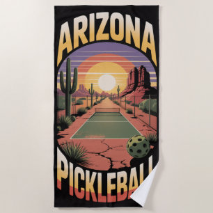 Pickleball ARIZONA PICKLEBALL Desert Resort Court Beach Towel