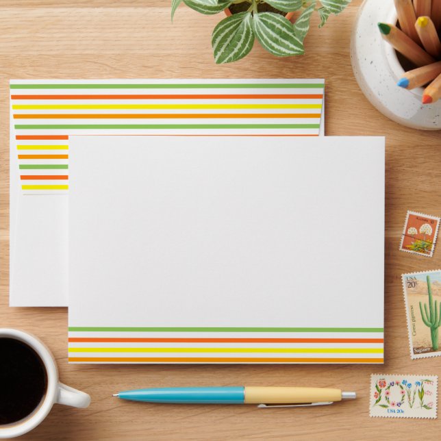 Pickleball Bachelorette Tropical Dinks & Drinks Envelope (Desk)