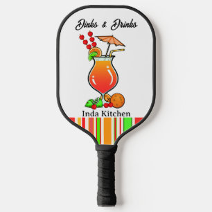 Pickleball Bachelorette Wedding Dinks & Drinks Paddle