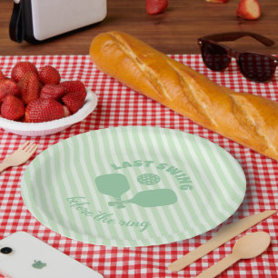Pickleball Bachelorette Weekend Paper Plate