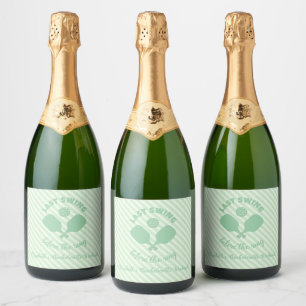 Pickleball Bachelorette Weekend Sparkling Wine Label