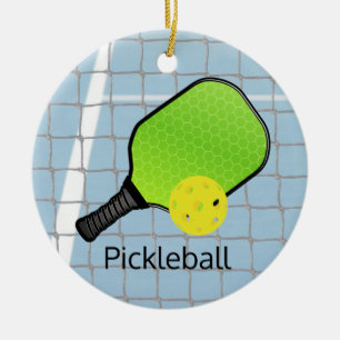 Pickleball Ball Paddle Design Ornement