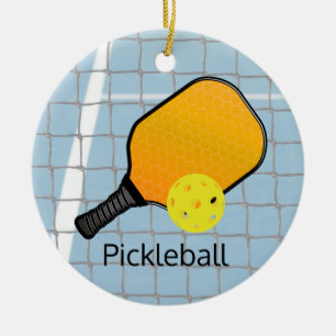 Pickleball Ball Paddle Design Ornement