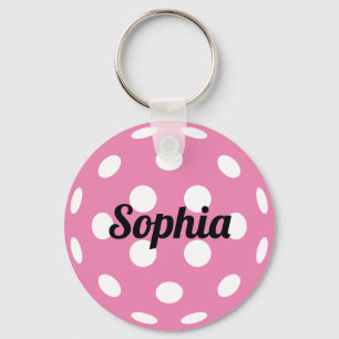 Pickleball Ball Personalized Name Keychain