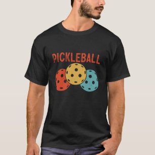 Pickleball Ball Retro Vintage 70's 80's  8 T-Shirt