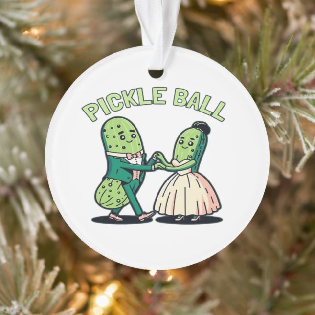 Pickleball Ballroom Dancing Ornament (Tree)