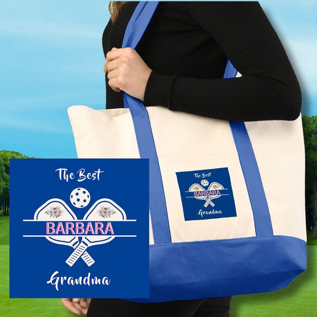 Pickleball Best Grandma Paddles First Name    Tote Bag (Creator Uploaded)