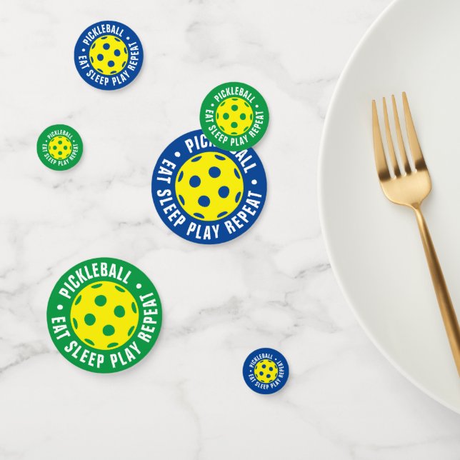 Pickleball Birthday party confetti for celebration (Group)