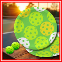 Pickleball Birthday Party Cute Green Sports