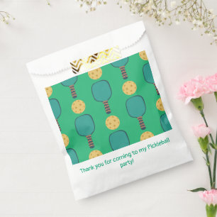 Pickleball Birthday Party Green Favour Bag