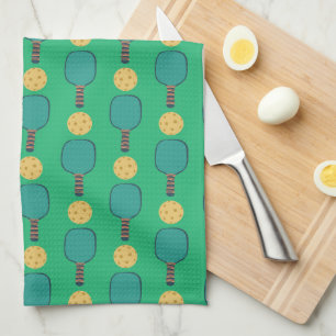 Pickleball Birthday Party Green Kitchen Towel