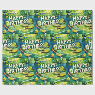 Pickleball Birthday Party themed  Wrapping Paper