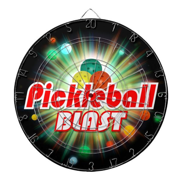 Pickleball Blast 1-2 Image Options Dartboard (Front)