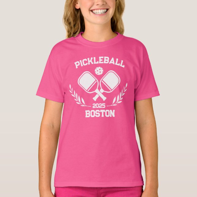 Pickleball Boston 2025 Custom T-Shirt (Front)