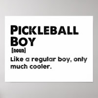 Pickleball Boy Funny Dictionary Definition Pickle