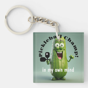Pickleball Champ Acrylic Keychain