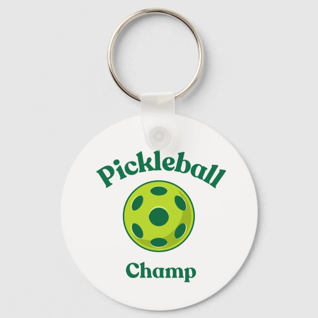 Pickleball Champ Keychain (Back)