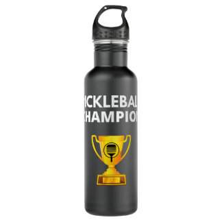 Pickleball Champion Funny PIckleball Trophy 634 710 Ml Water Bottle
