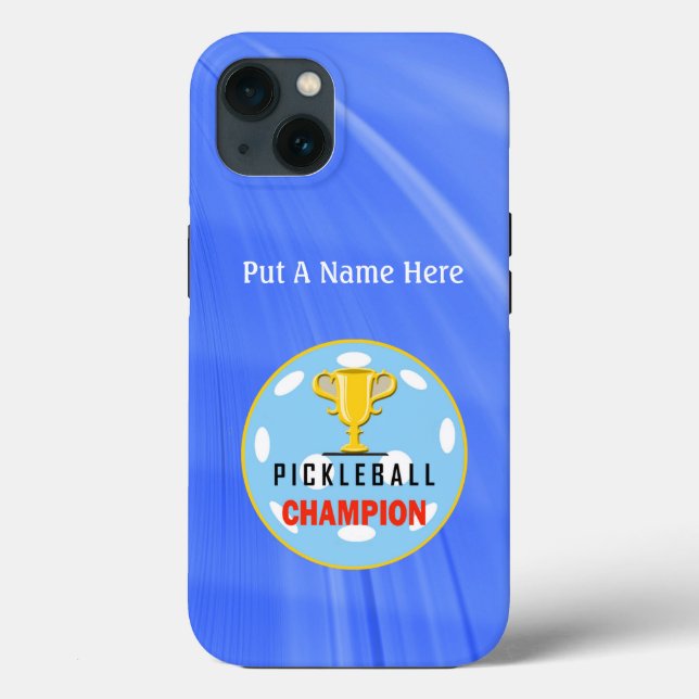 Pickleball Champion personalize Case-Mate iPhone C Case-Mate iPhone Case (Back)