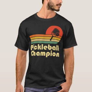 Pickleball Champion Vintage Funny Retro Pickleball T-Shirt