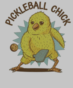 Pickleball Chick drôle poulet