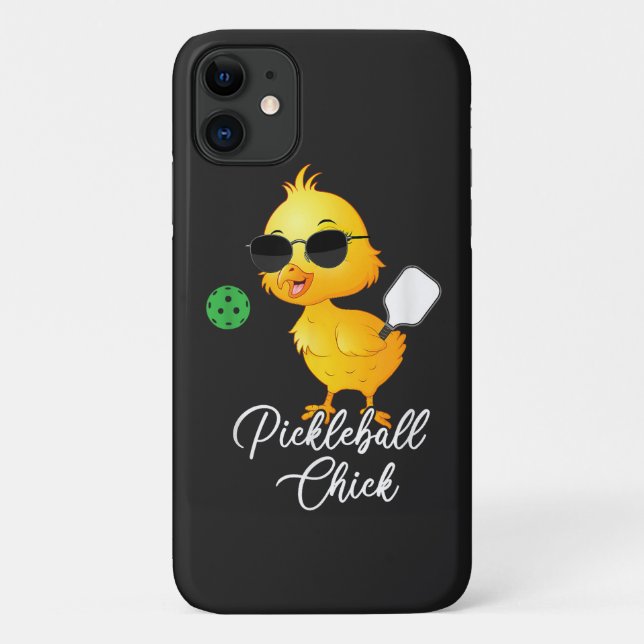 Pickleball Chick Funny Pickleball Case-Mate iPhone Case (Back)