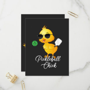 Pickleball Chick Funny Pickleball Invitation Postcard